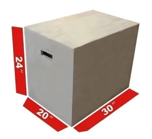 3 IN 1 PLYOMETRIC CROSS TRAINING WOODEN BOX 3 HEIGHTS