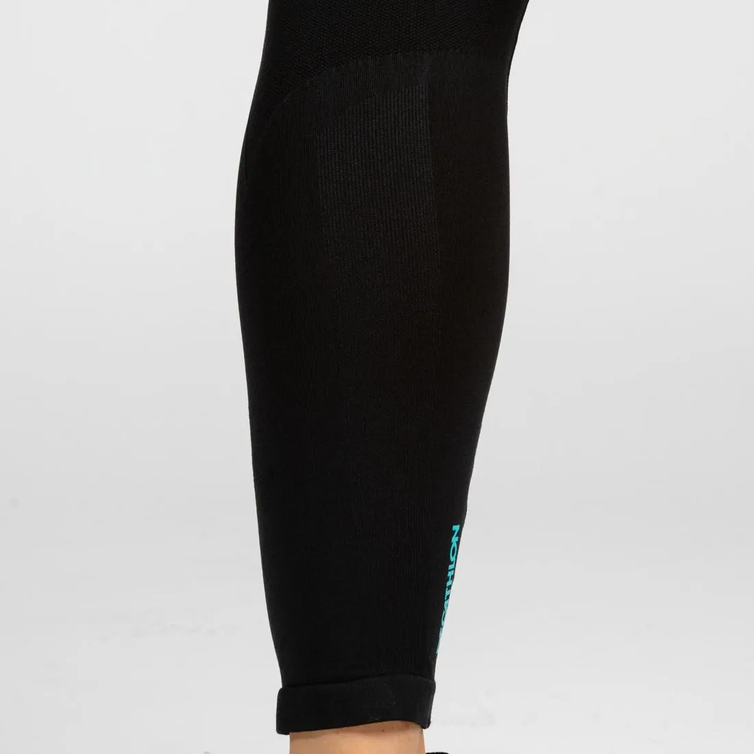 500 Women's Cross Training Seamless Leggings - Black/Blue