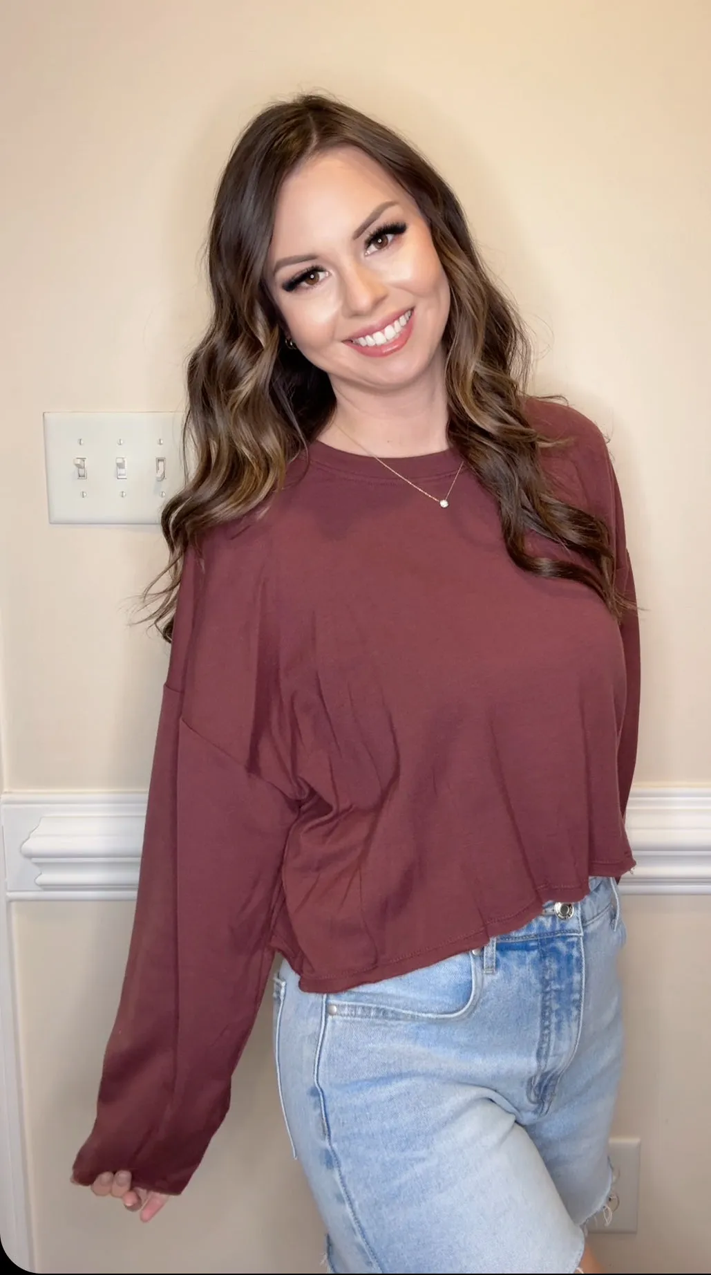 A Day In Cropped Pullover