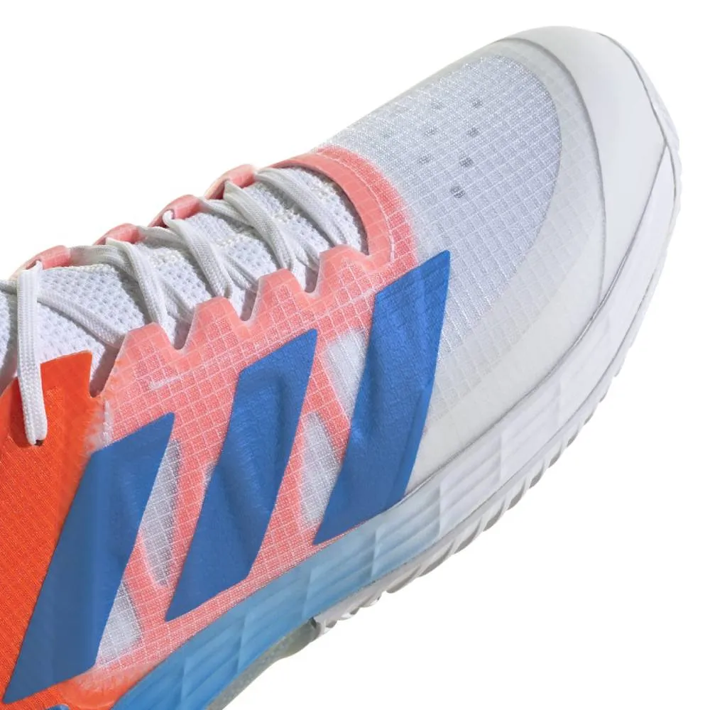 adidas Adizero Ubersonic 4 Men's Tennis Shoe (White/Blue/Red)