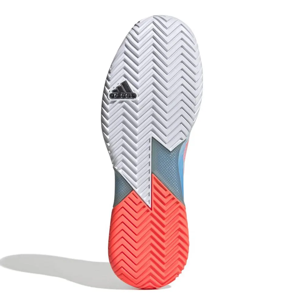 adidas Adizero Ubersonic 4 Men's Tennis Shoe (White/Blue/Red)