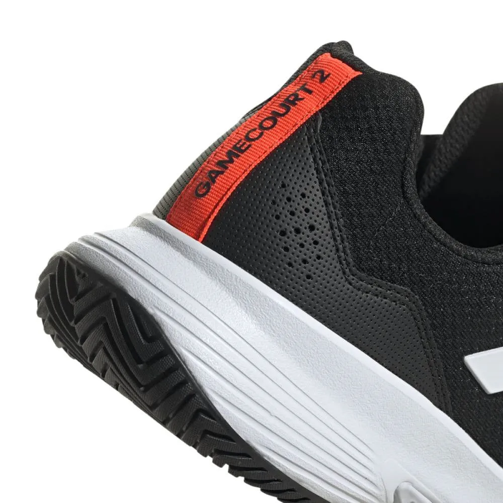 adidas GameCourt 2 Men's Tennis Shoe (Black/White)