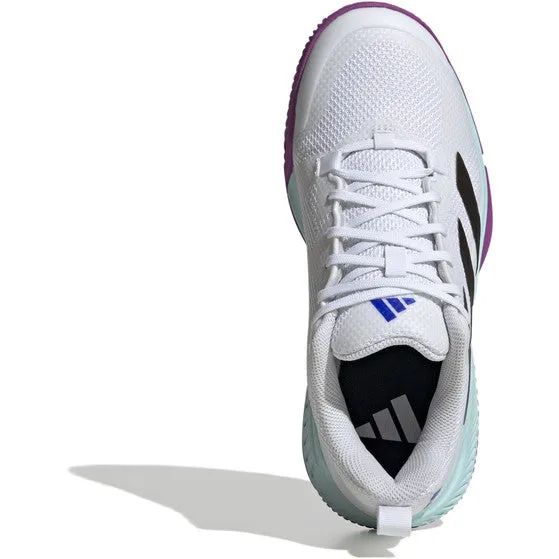 Adidas Women's Court Team Bounce 2.0 Shoe White/Purple