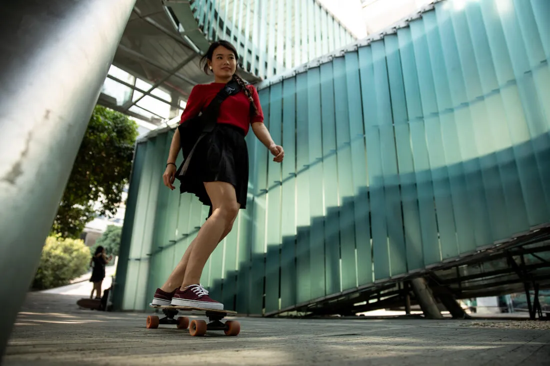 Adult Skateboarding Longboarding Low-Top Shoes Vulca 100