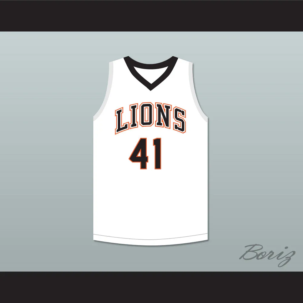 Andre Iguodala 41 Lanphier High School Lions White Basketball Jersey 2