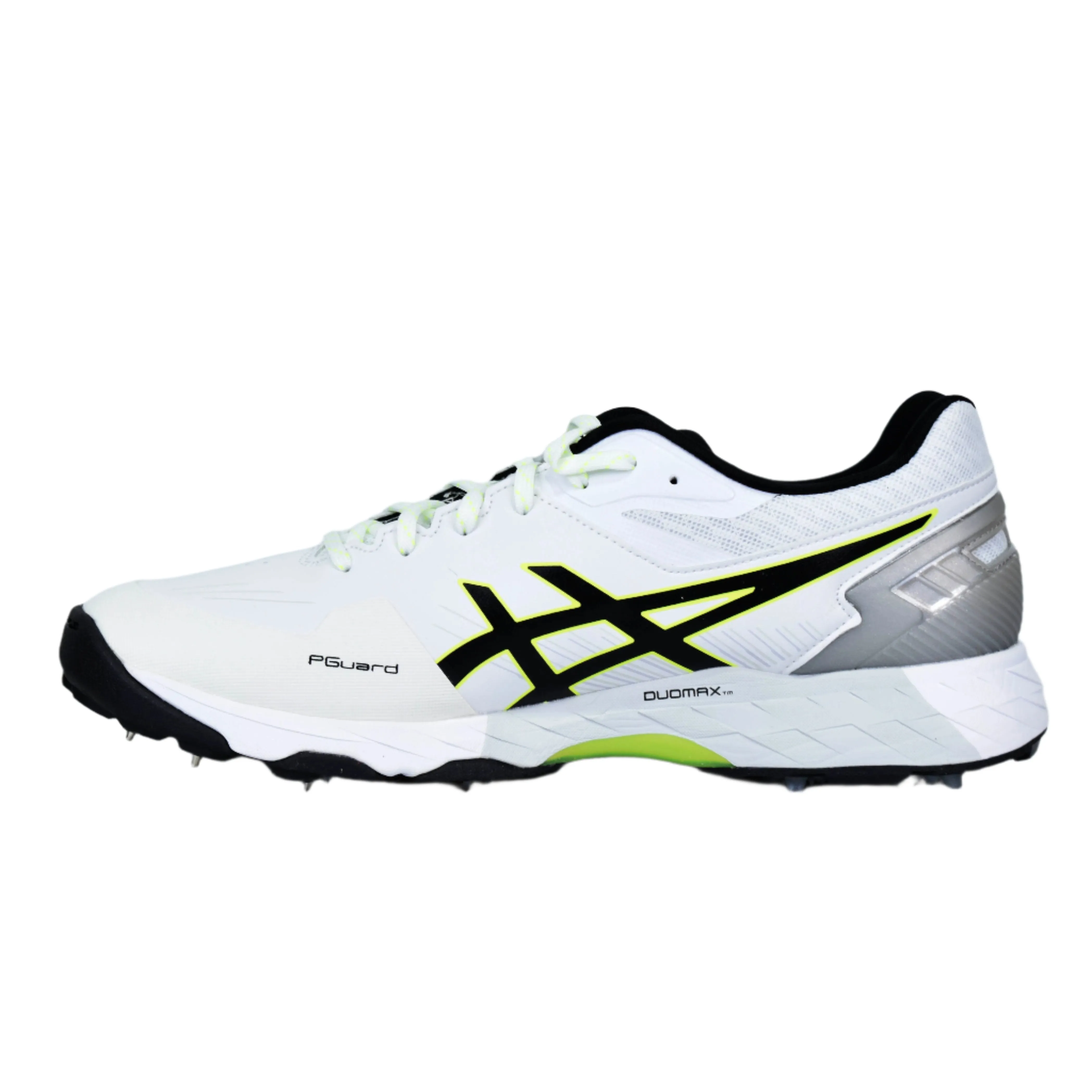 Asics 350 Not Out FF Spikes White Black Cricket Shoes Size