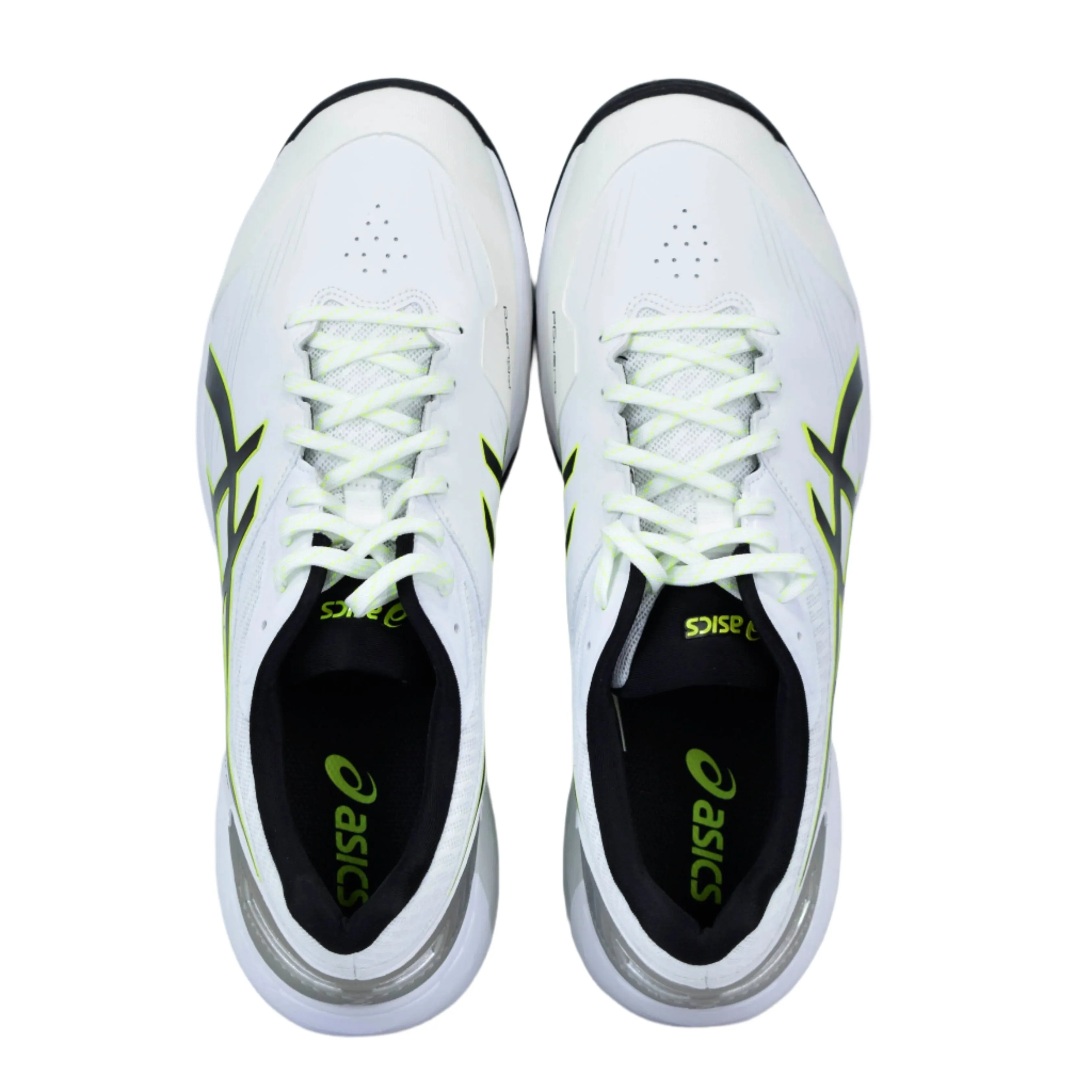 Asics 350 Not Out FF Spikes White Black Cricket Shoes Size