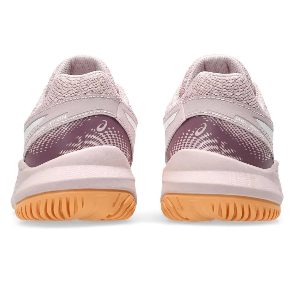 Asics Gel Resolution 9 GS Junior Tennis Shoe (Watershed Rose/White)
