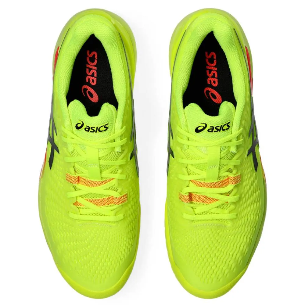 Asics Gel Resolution 9 Paris Edition Men's Tennis Shoe (Safety Yellow/Black)