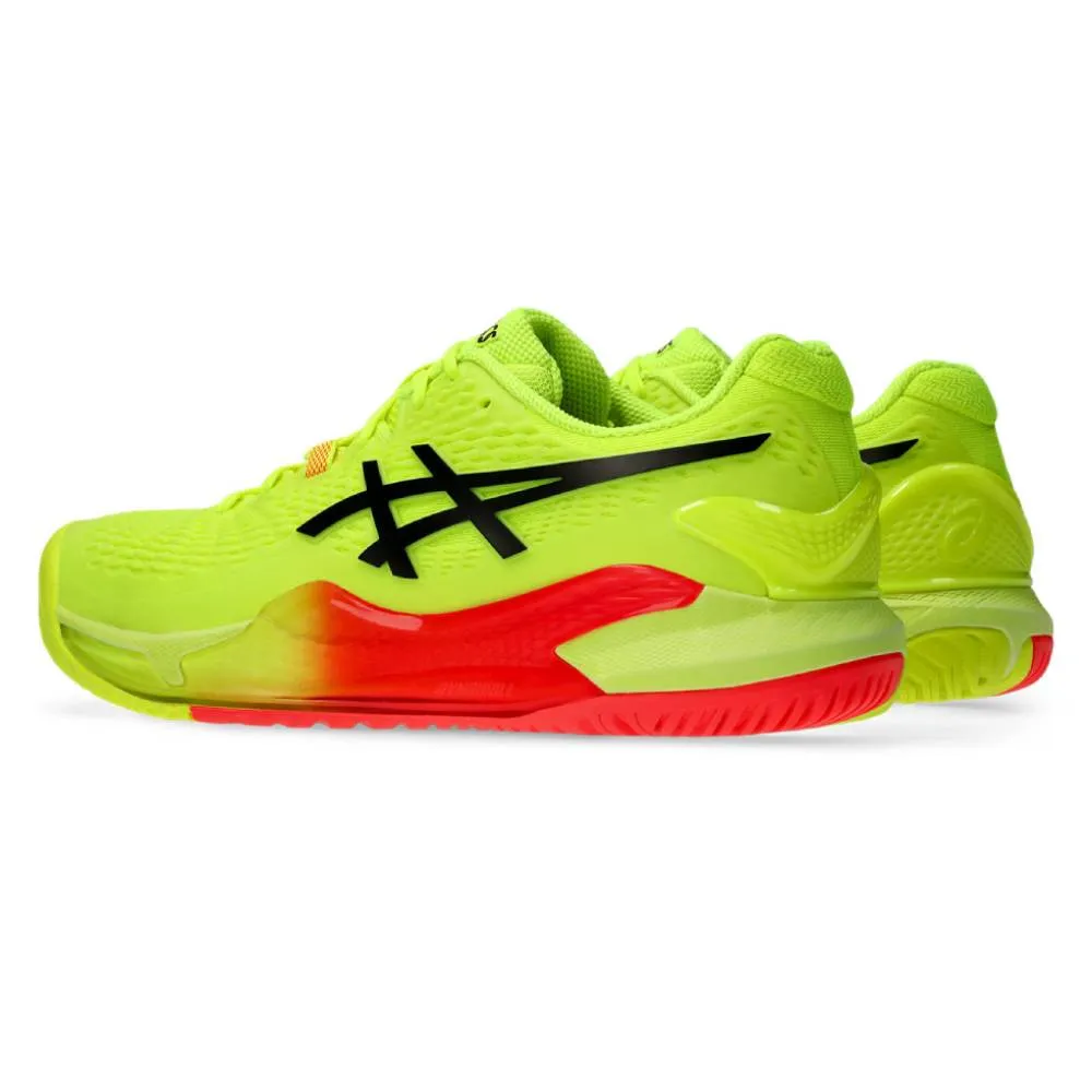 Asics Gel Resolution 9 Paris Edition Men's Tennis Shoe (Safety Yellow/Black)