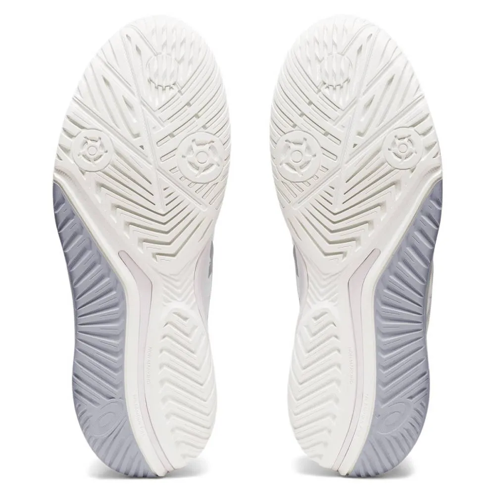 Asics Gel Resolution 9 Women's Tennis Shoe (White/Silver)