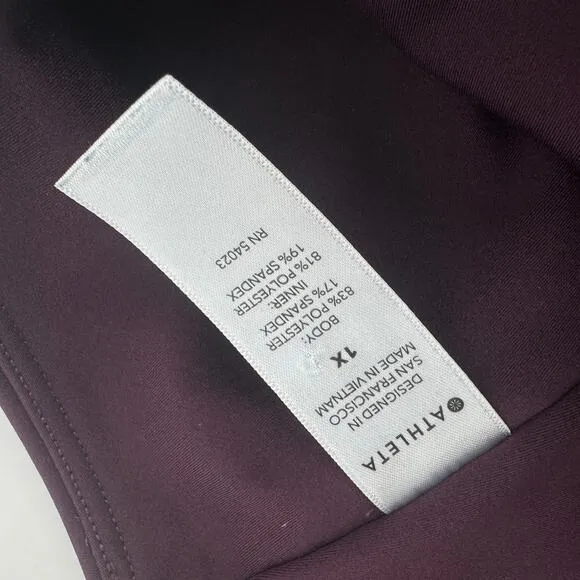Athleta Ace Tennis 13.5&quot; Skirt Skort Purple Size 1X