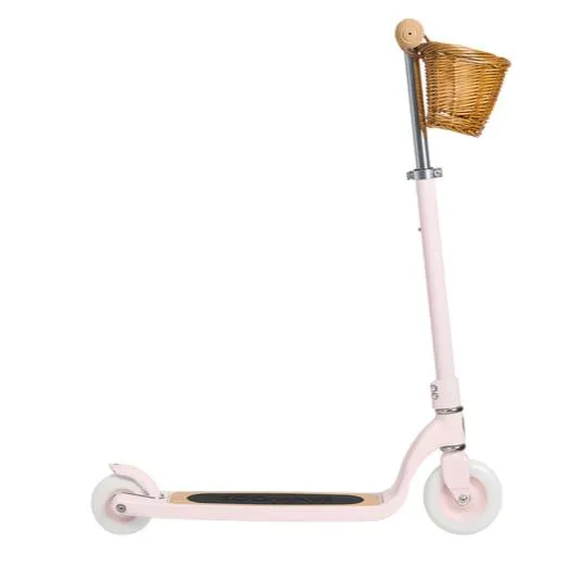 Banwood Kids Maxi Scooter with Basket (Pink)