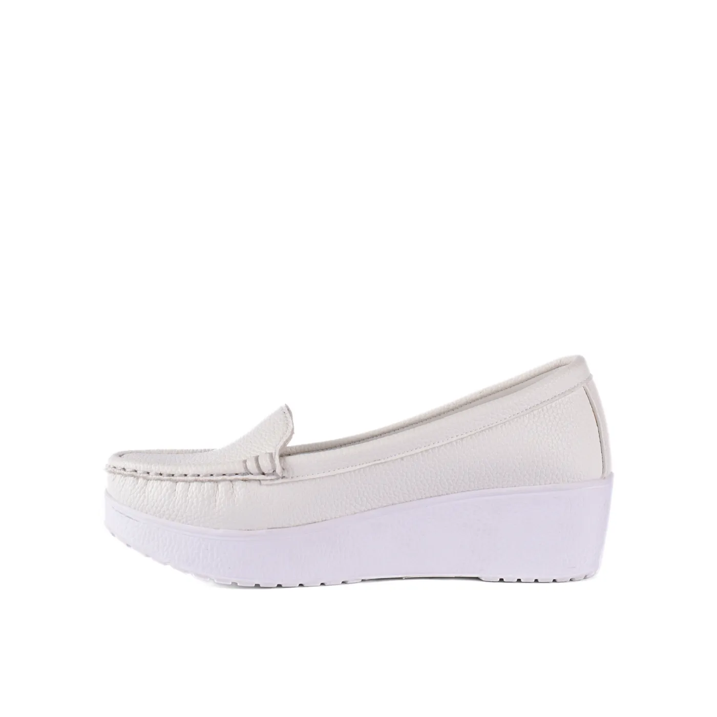 Basic Leather Shoe with Elastic Side