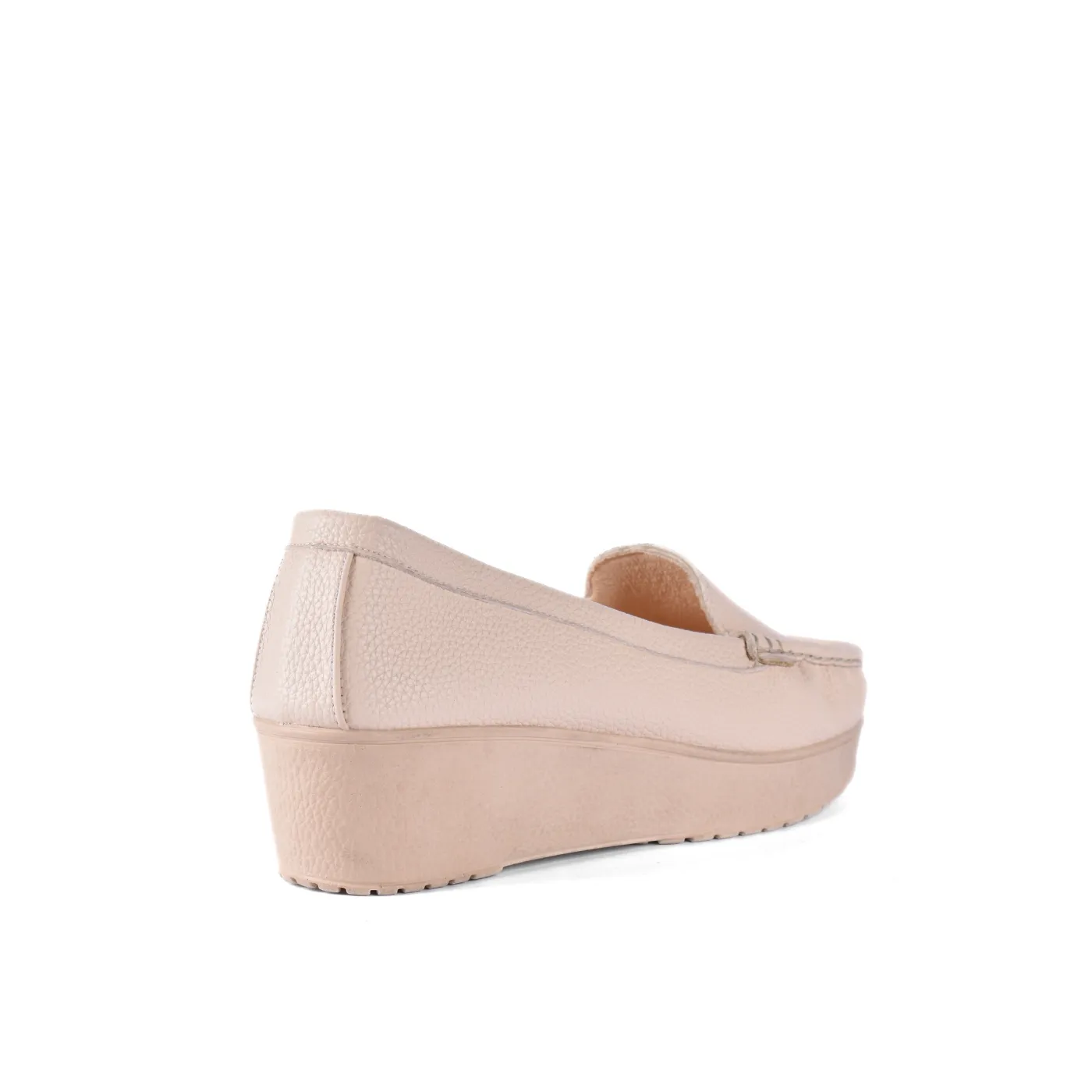 Basic Leather Shoe with Elastic Side