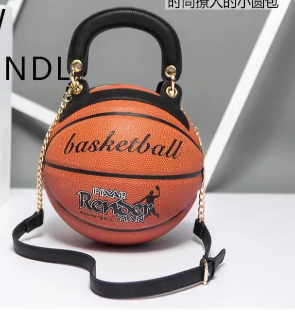 Basketball Shaped Handbags Purse
