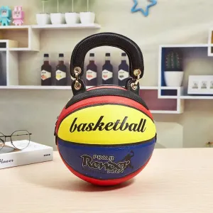 Basketball Shaped Handbags Purse