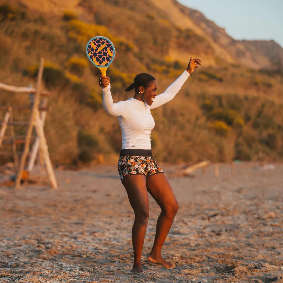 Beach Tennis Racket Set Woody Racket