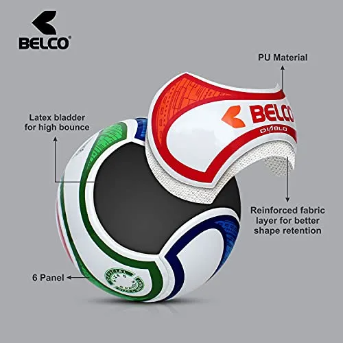 Belco Sports Diablo World Cup Football Size 5 (World Cup Football)
