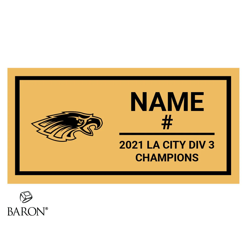 Bell High School Boys Basketball 2021 Championship Ring Box