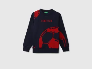Boys Long Sleeve Football Sweatshirt