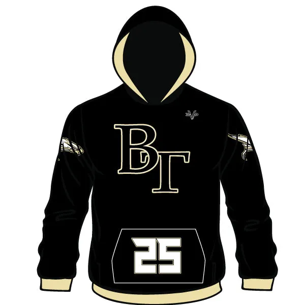 BURLINGTON FALCONS Football Sublimated Long Sleeve Hoodie
