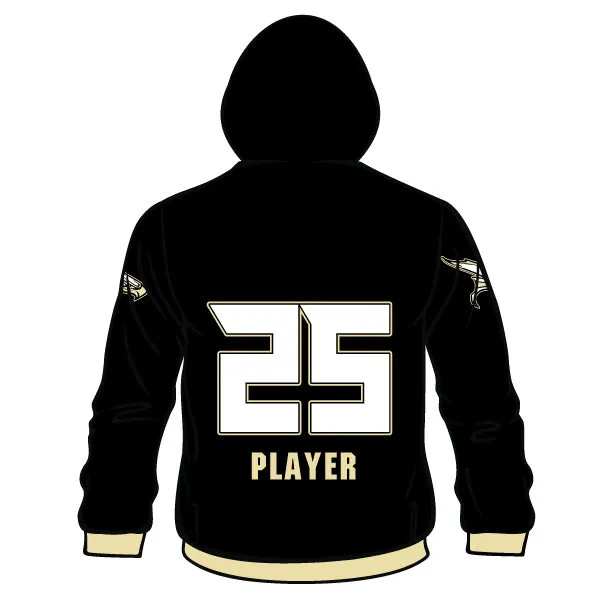 BURLINGTON FALCONS Football Sublimated Long Sleeve Hoodie