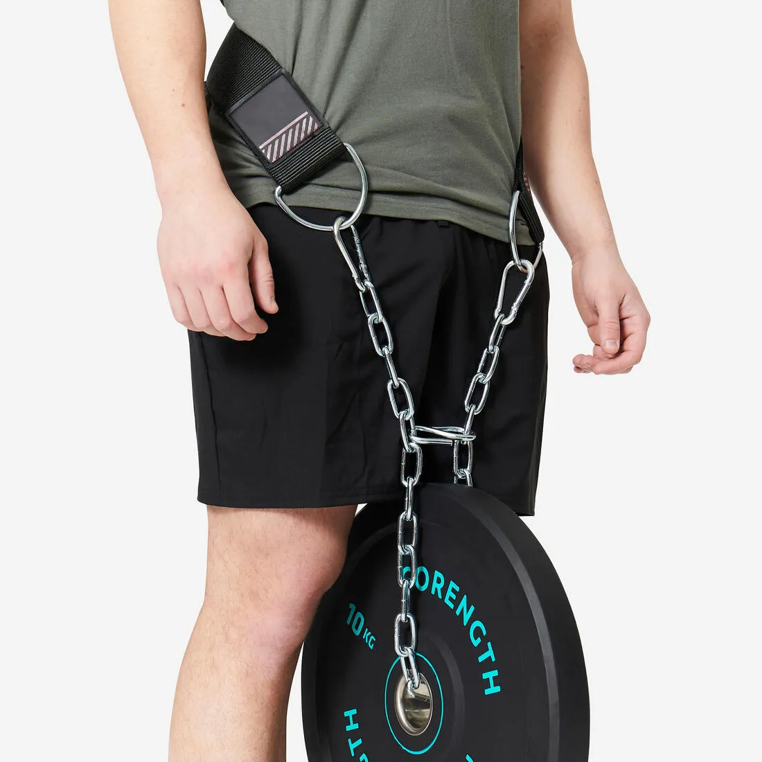 Ceinture chaine lestée musculation pour dips et tractions