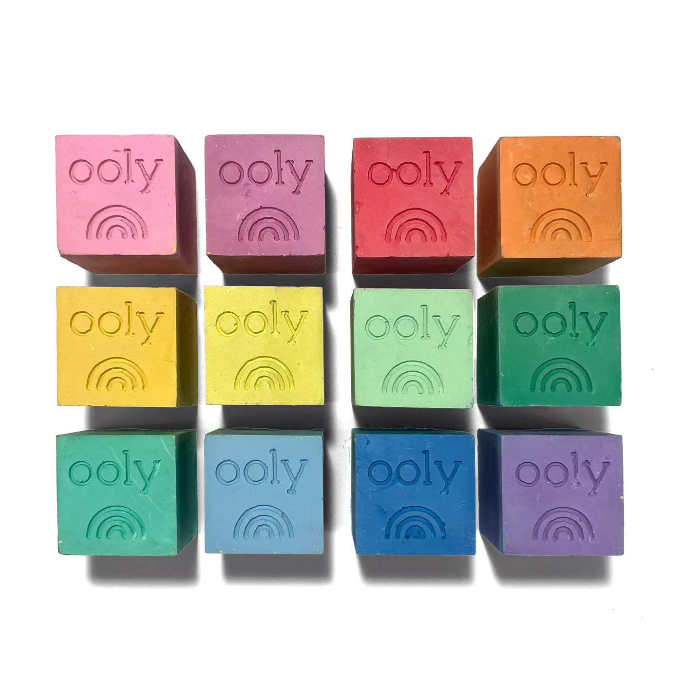 Chalk-O-Rama Block Sidewalk Chalk - Set of 12