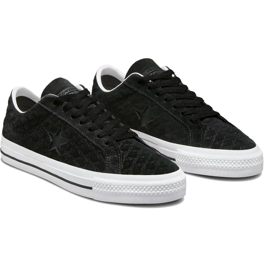 Converse CONS One Star Pro Bones Shoes Black/Black/White