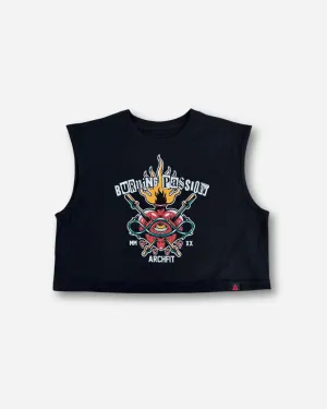 Crop Top sin mangas 'BURNING PASSION'