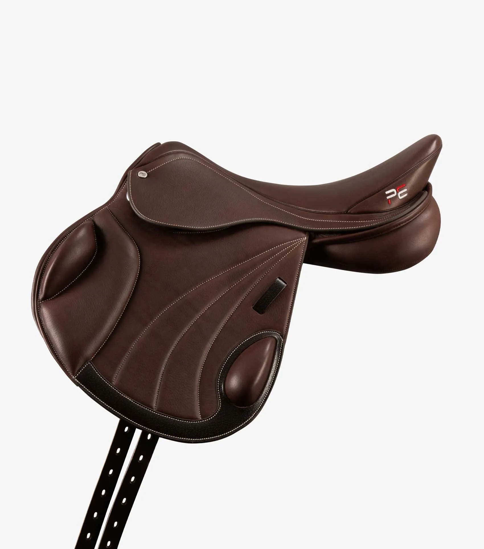 Deauville Leather Monoflap Cross Country Saddle Brown
