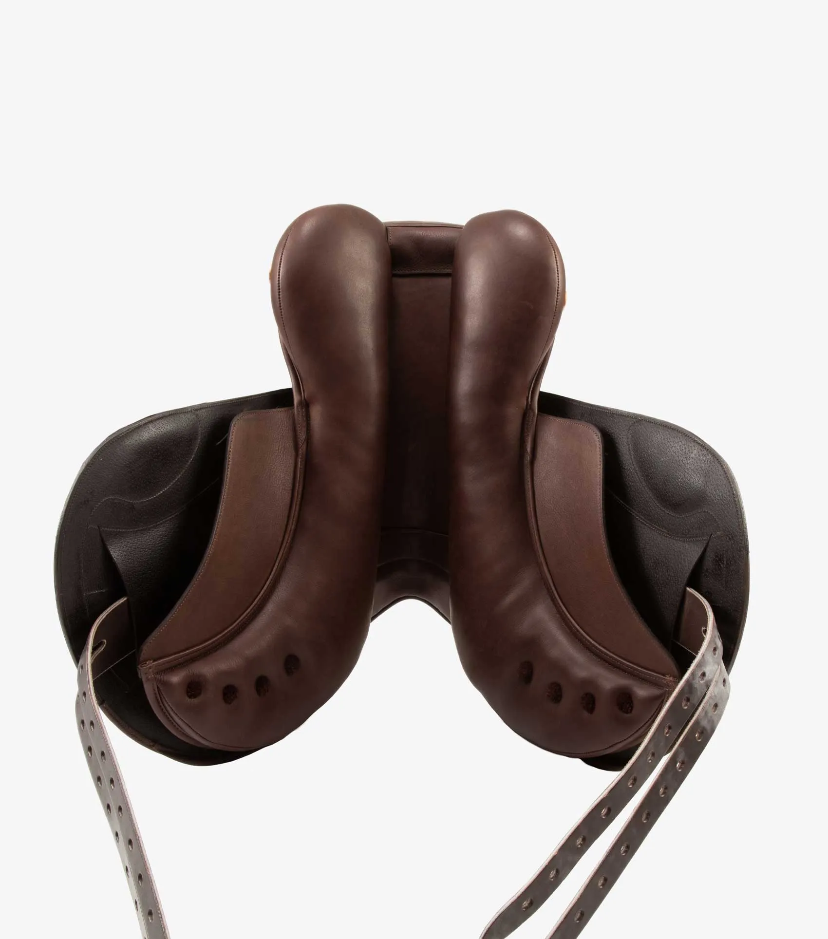 Deauville Leather Monoflap Cross Country Saddle Brown