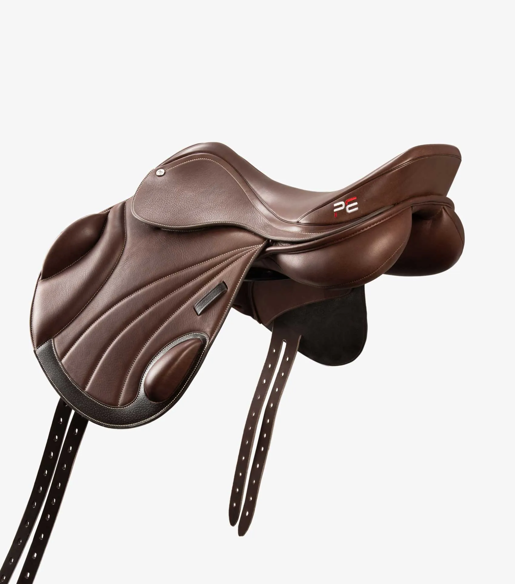Deauville Leather Monoflap Cross Country Saddle Brown