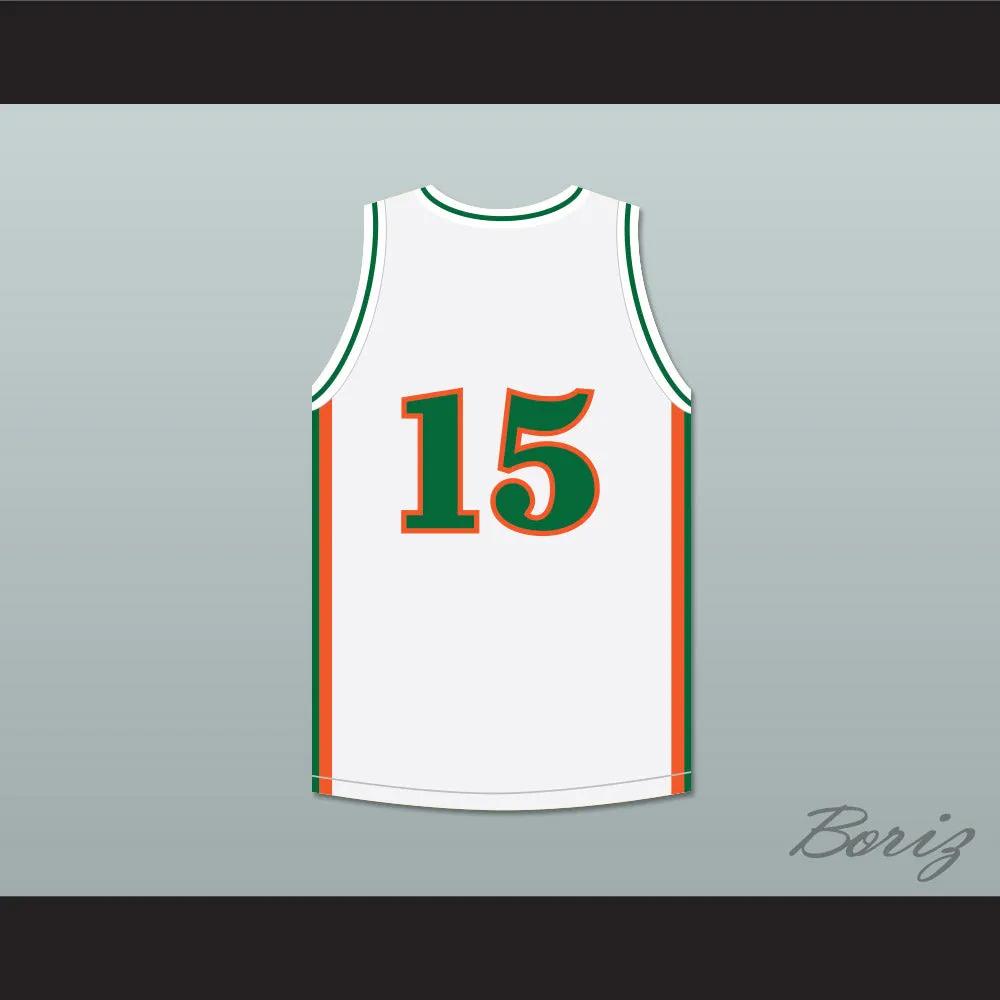 DeMarcus Cousins 15 LeFlore High School Rattlers White Basketball Jersey