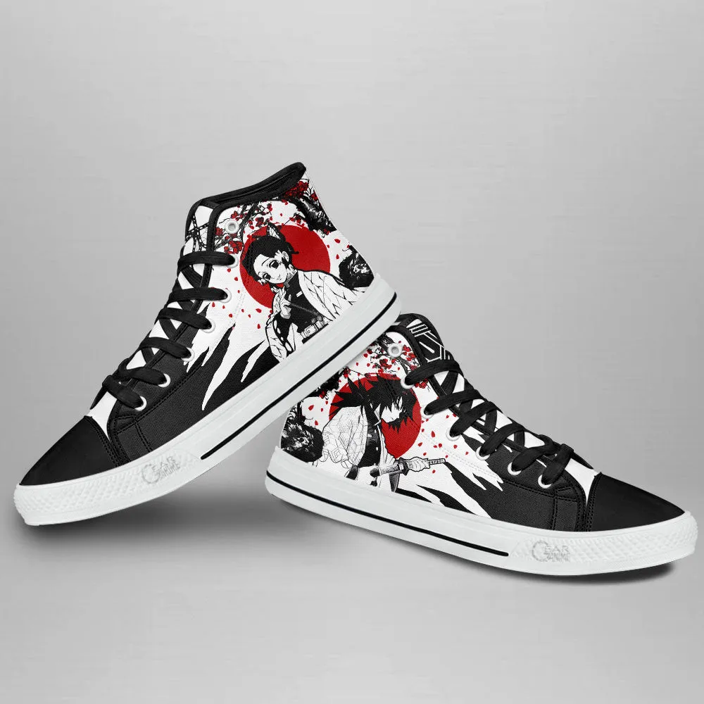 Demon Slayer Shoes Gyutaro High Top Shoes