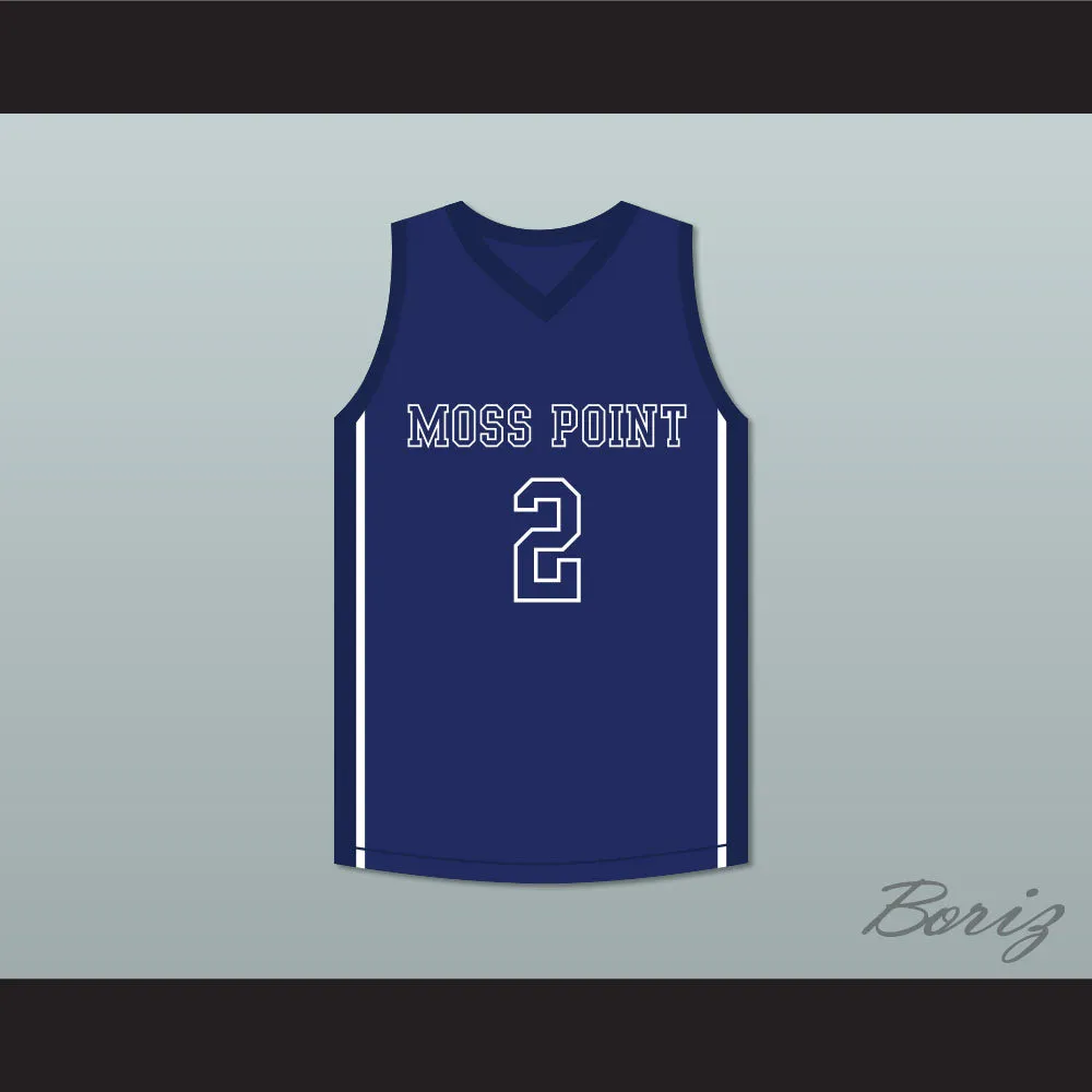 Devin Booker 2 Moss Point High School Blue Basketball Jersey 2