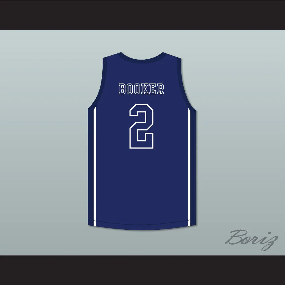 Devin Booker 2 Moss Point High School Blue Basketball Jersey 2