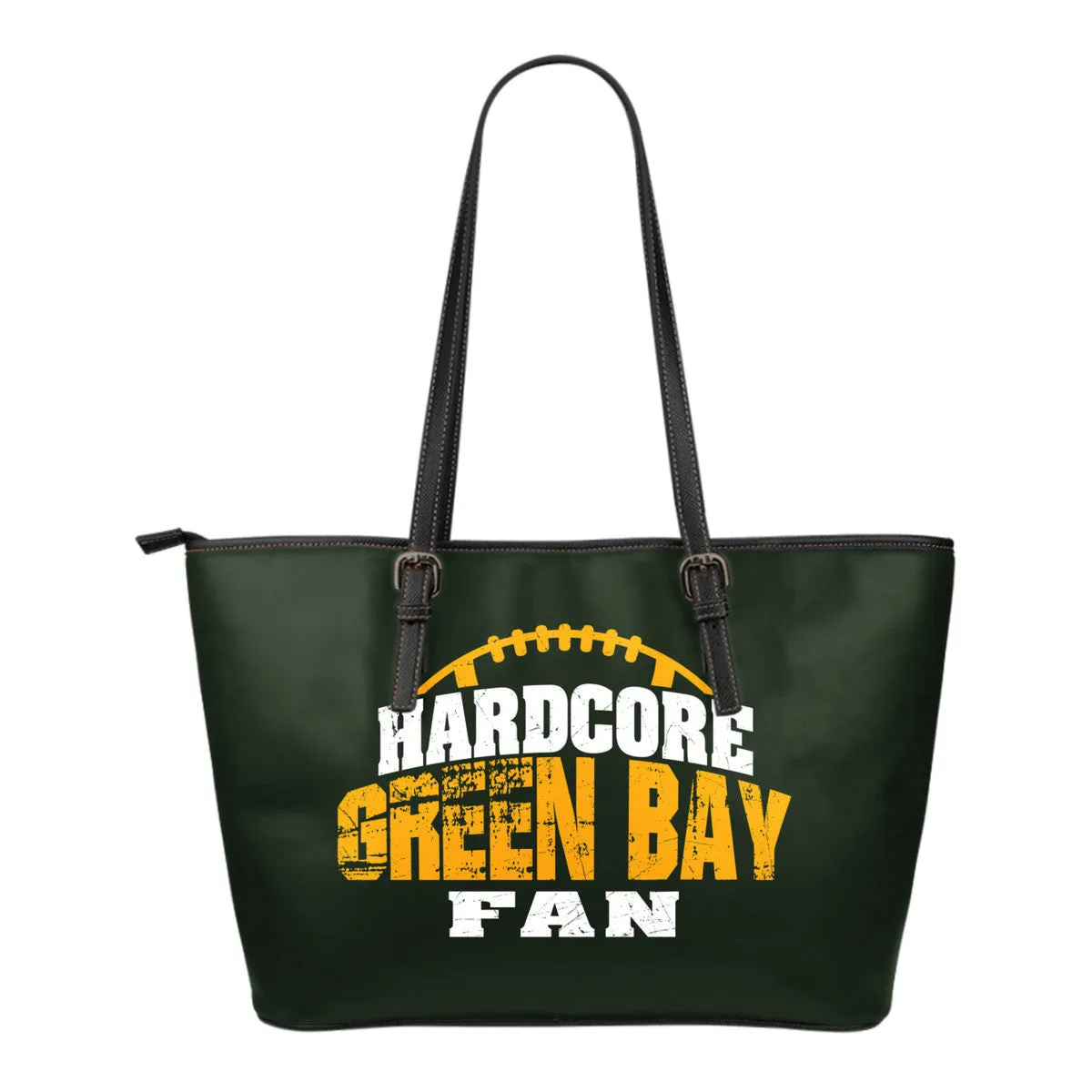 DISC: Hardcore Green Bay Football Fan Leather Tote