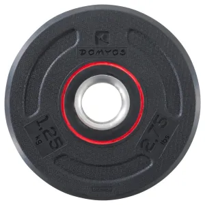 Disque musculation en caoutchouc 1,25kg 28mm