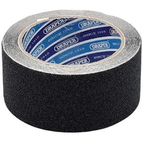 Draper Heavy Duty Safety Grip Tape Roll, 3.7M X 50Mm, Black Dr-63384
