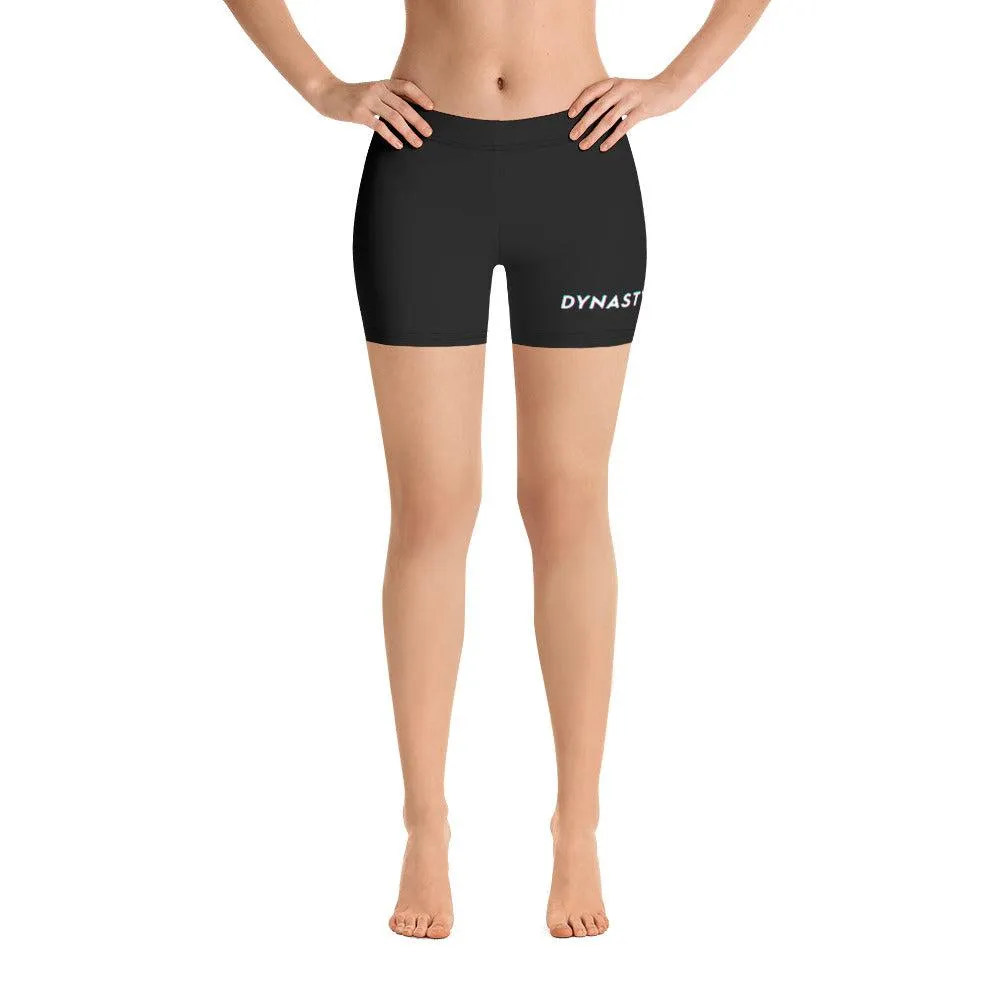Dynasty Signature Women's Yoga Bike Shorts (Black)