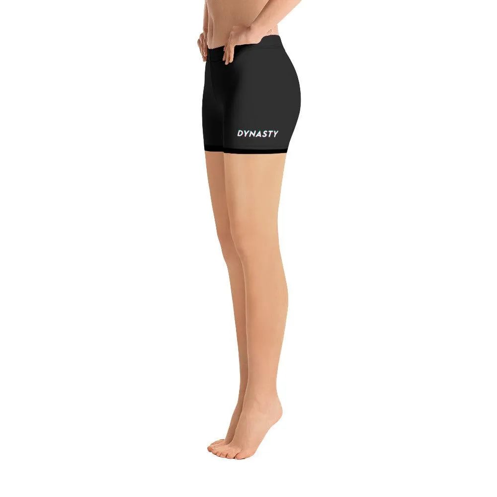 Dynasty Signature Women's Yoga Bike Shorts (Black)