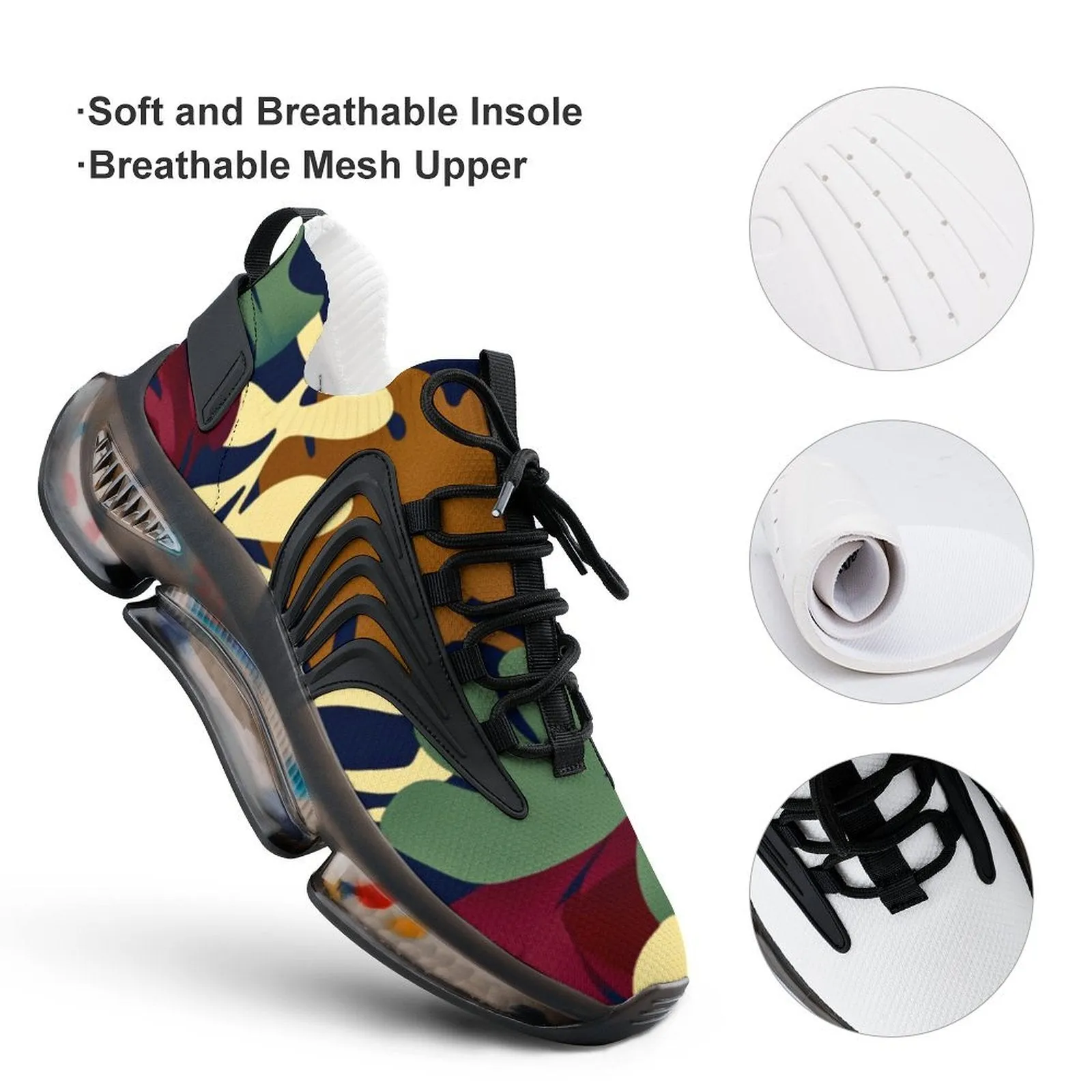 Elastic running shoes Men's Mesh Sneakers (F68)