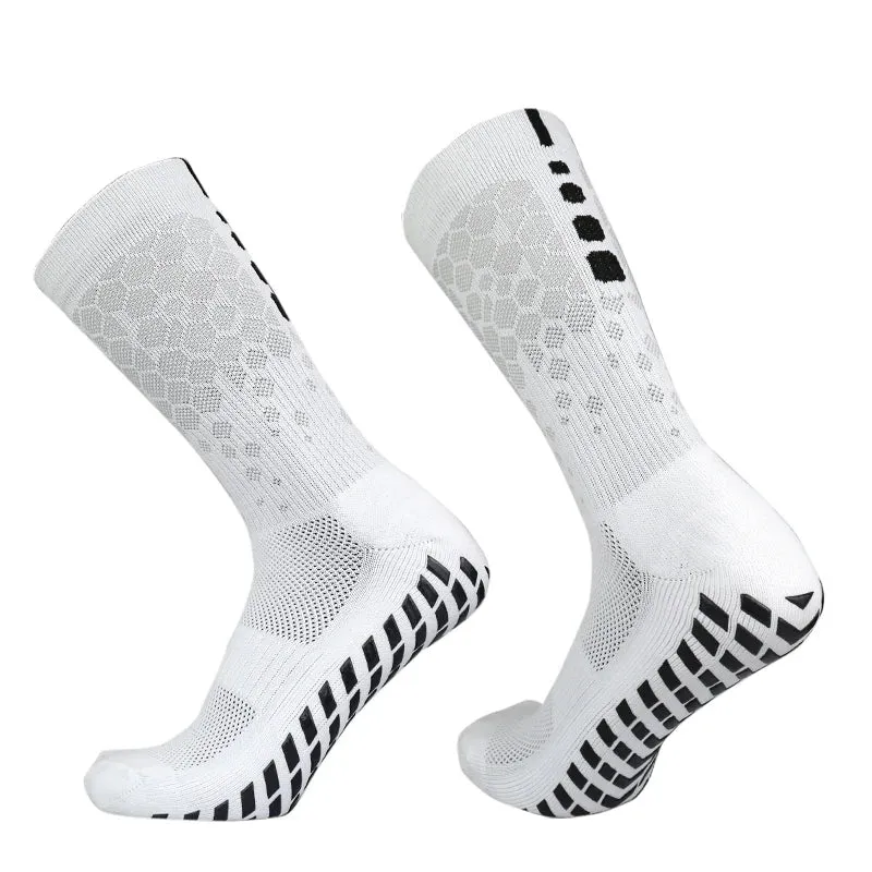Elevate Your Game: Honeycomb Graphics Football Socks with Anti-Slip Grip