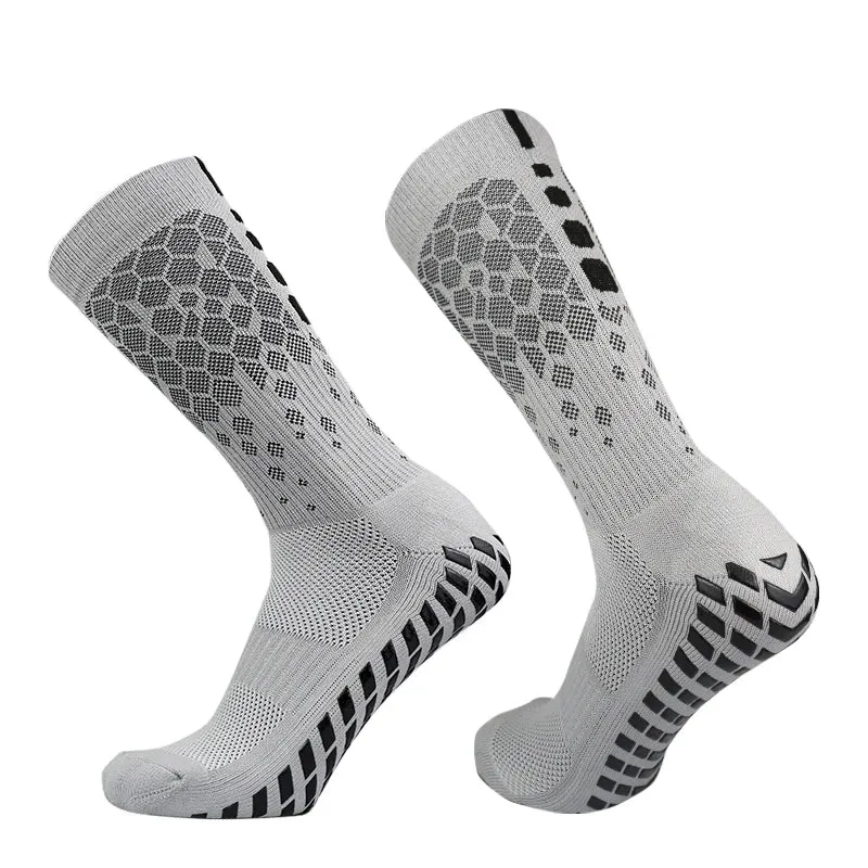 Elevate Your Game: Honeycomb Graphics Football Socks with Anti-Slip Grip