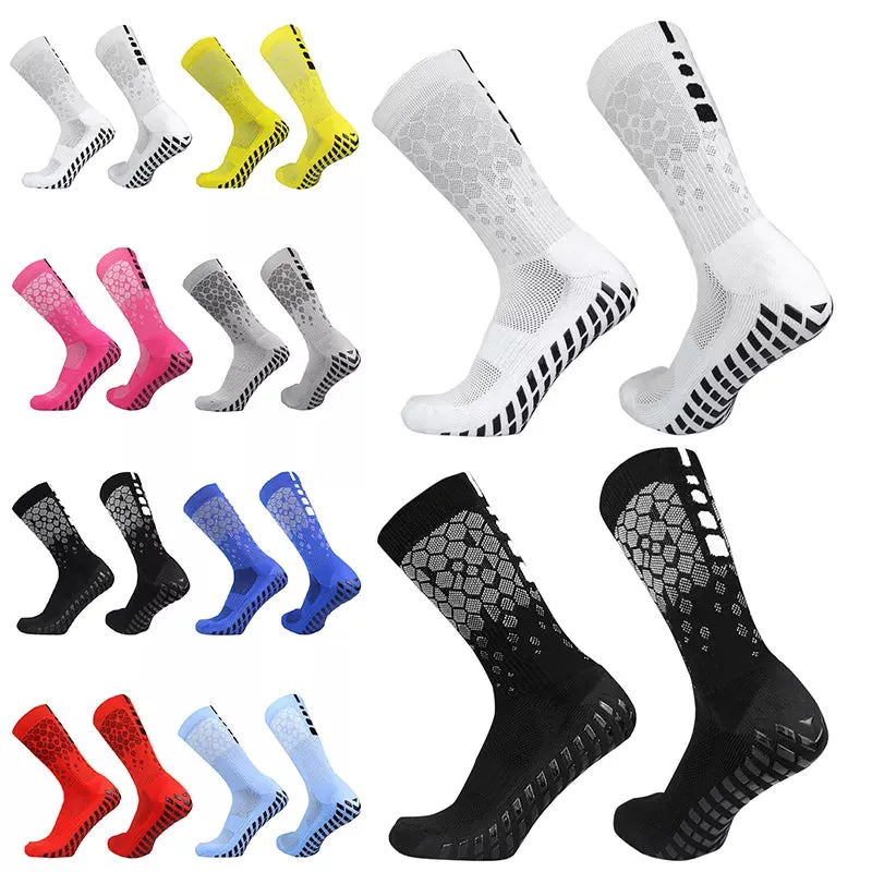 Elevate Your Game: Honeycomb Graphics Football Socks with Anti-Slip Grip
