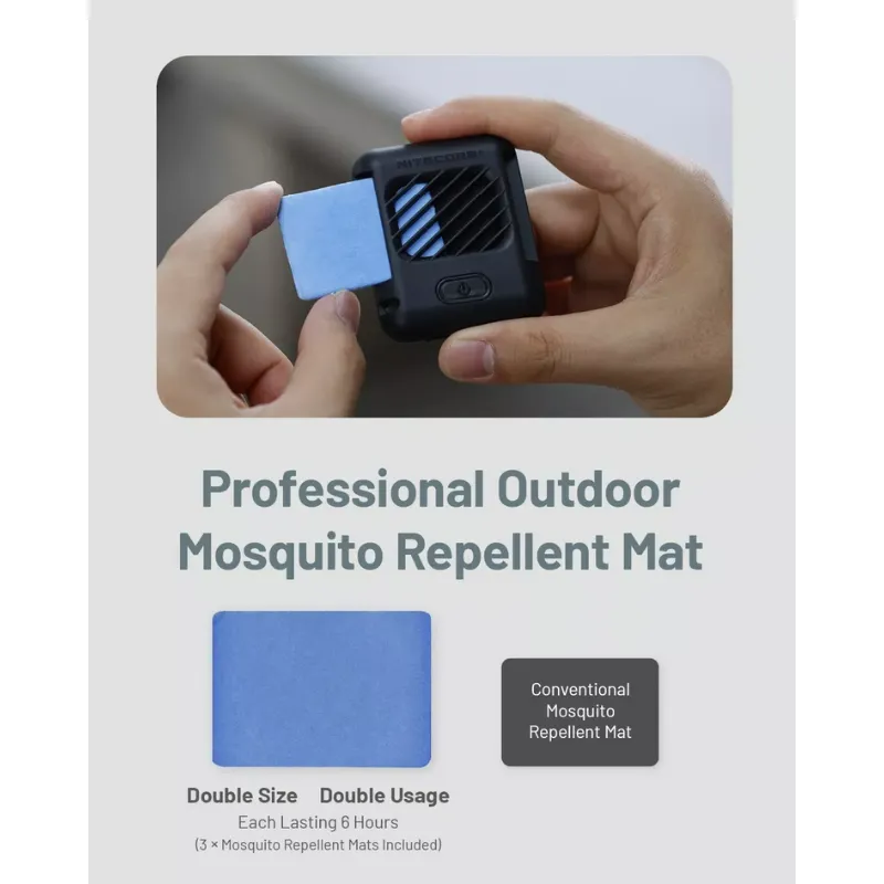 EMR05 Nitecore Ultralight and Portable Mosquito Repeller External USB-C Power