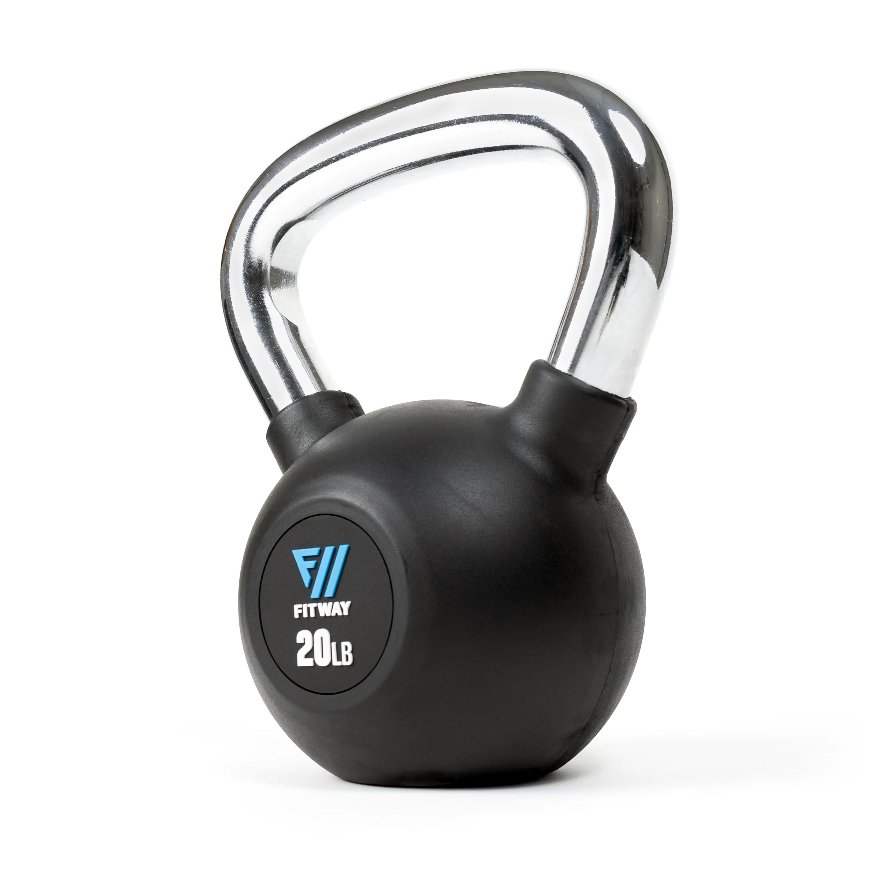 Fitway Rubber Coated Kettlebell - 20lb