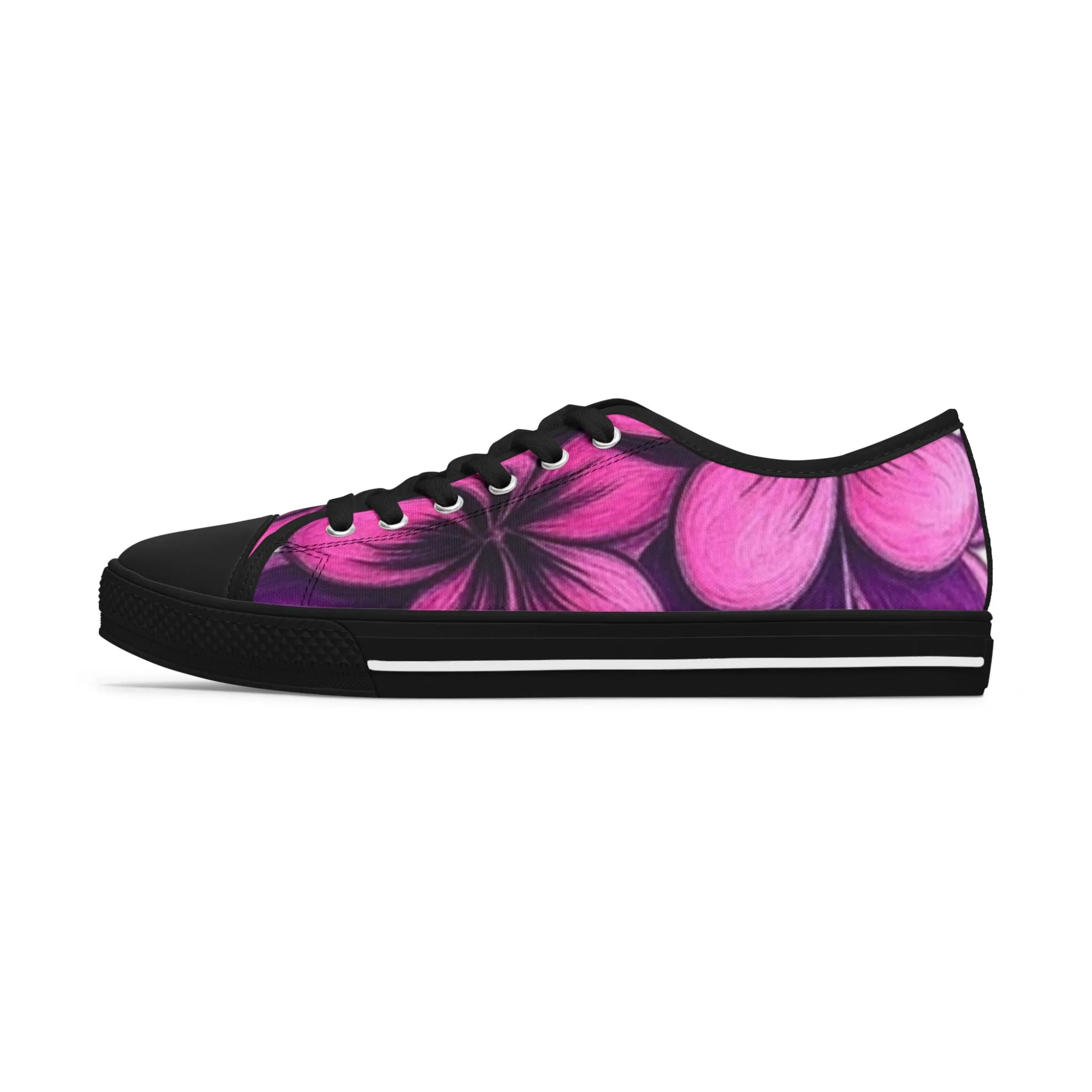 Floral Print Women's Low Top Sneakers - Stylish Casual Footwear for Everyday Wear